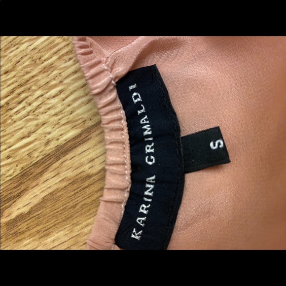 KARINA GRIMALDI SILK OMBRE HALTER TOP SIZE S - Picture 3 of 3